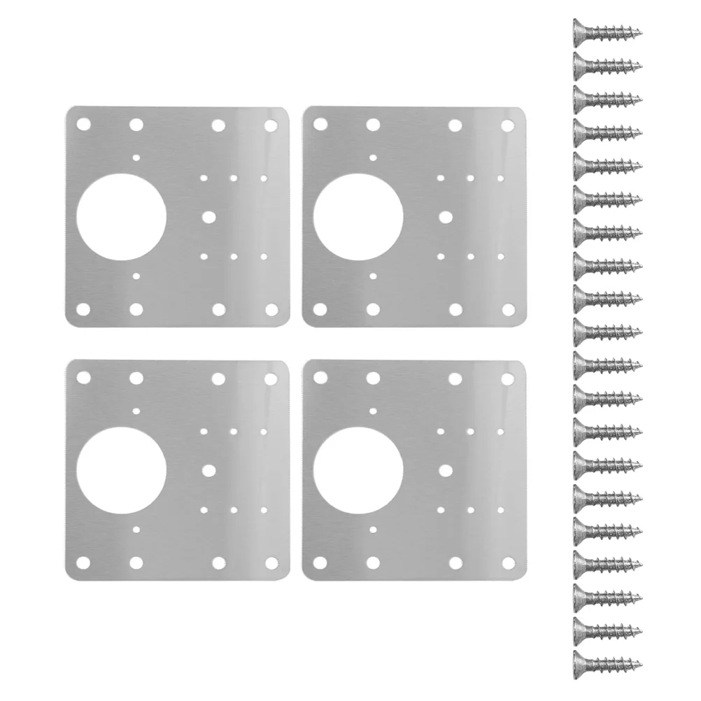 

Hinge Repair Plate Door Cabinet Mounting Bracket Kitchen Metal Mending Stainless Steel Furniture Wardrobe