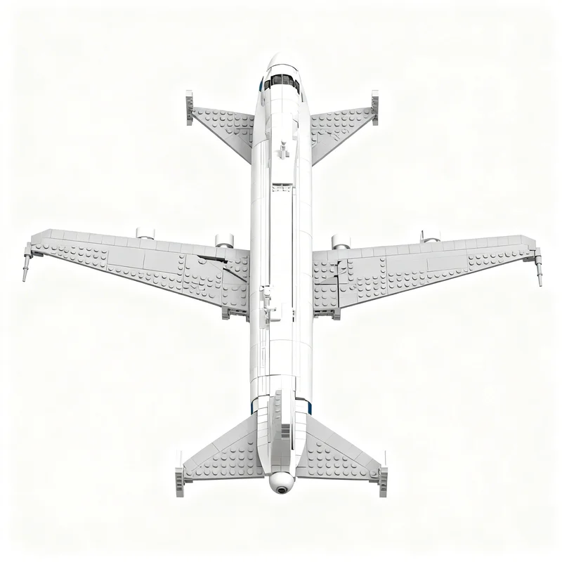 Фото 2477 деталей MOC Горизонтальный Вертикальный Стабилизатор Модель 747 SCA Icons Конструктор Архитектура Рождественский Подарок Образование №2