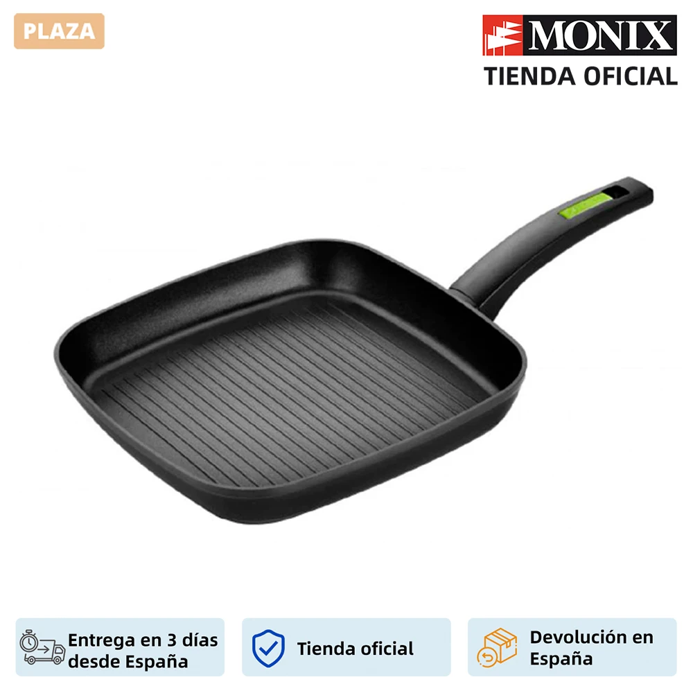 Гриль Monix Green Sarten с 28 см коваными алюминиевыми полосками для газовой плиты и