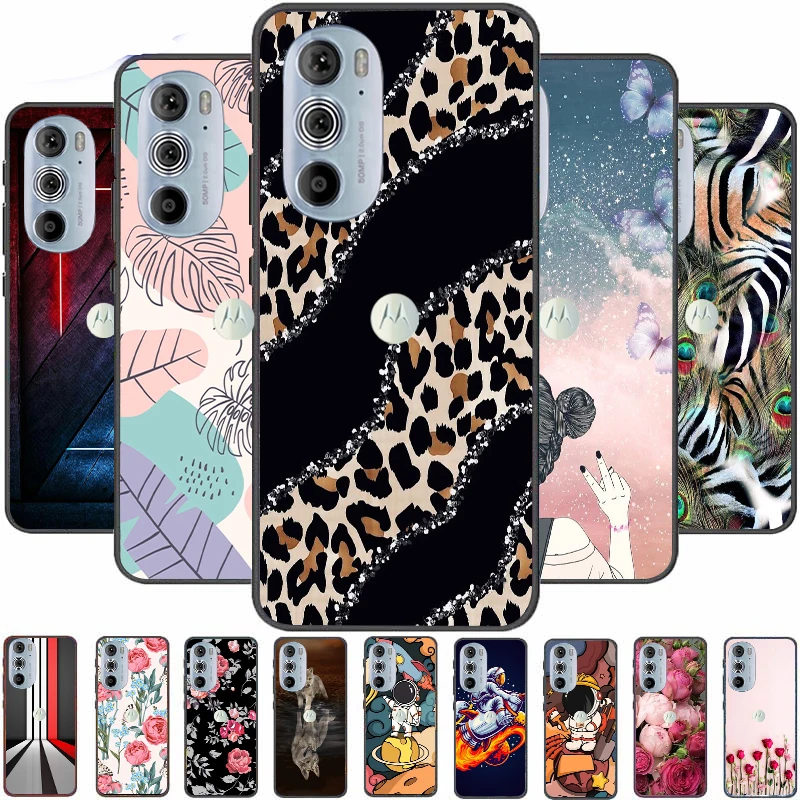 

For Motorola Edge 30 Pro Case Silicone Cover Soft Phone Cases for Motorola Edge+ Plus 2022 Bumpers Flower Bag Fundas