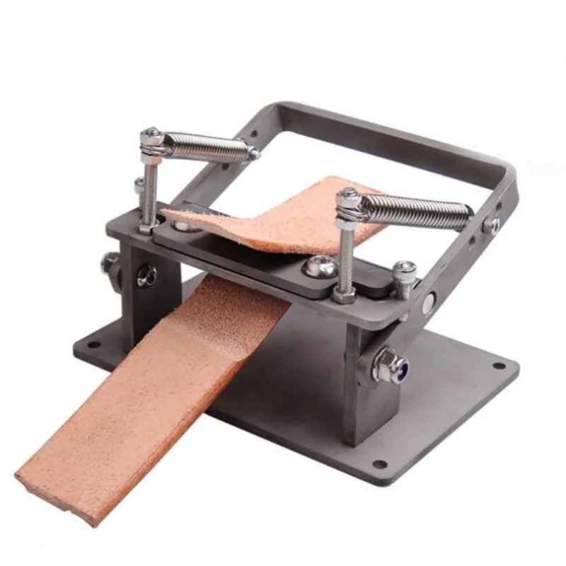 

Stainless Steel Craft Leather Strips Belt Manual Thinning Machine DIY Cutting Peeler Tools +10 Pcs Blades 10MM*18MM