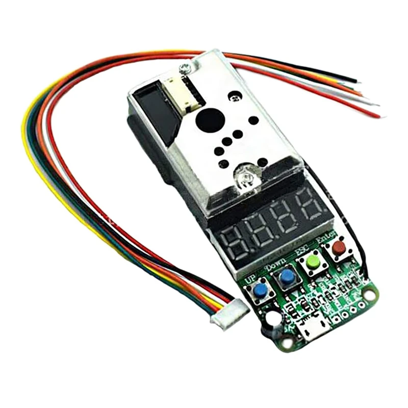 

GP2Y1051AU0F Dust Sensor Module PM2.5 Temperature Detection Development Board with Evaluation Display Board