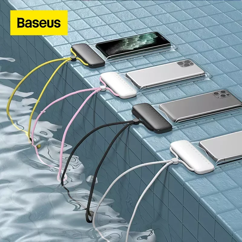 

Baseus 7.2Inch Floating Airbag Swimming Bag Waterproof Mobile Phone Pouch Cell Phone Case For Swimming Diving Surfing Beach Use