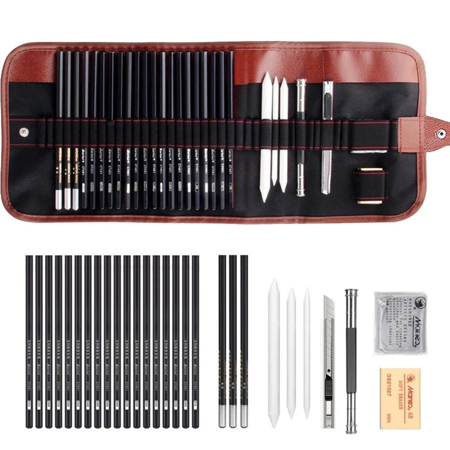 

Sketching Pencil Set Drawing Pencils and Sketch Kit,29-Piece Artist Kit Includes Graphite Pencils,Sketch Pencils Set for Drawing