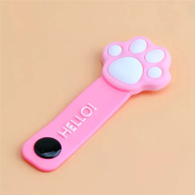 

cat paw buckle holder pink cloud mobile phone data cable winder silicone cartoon earphone cable wire storage clip organizer