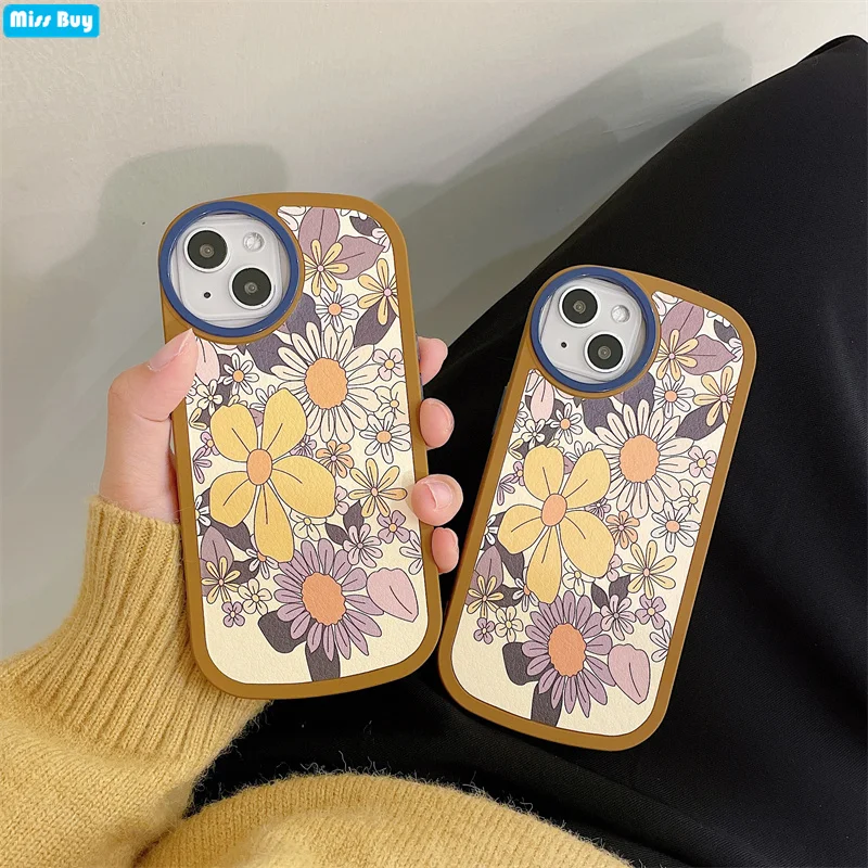 

Liquid Silicone Sunflower Anti-fall Phone Cases for iPhone 13 12 11 Pro MAX XS Max XR X 8 7 Plus Capa Shockproof Back Slim Cover