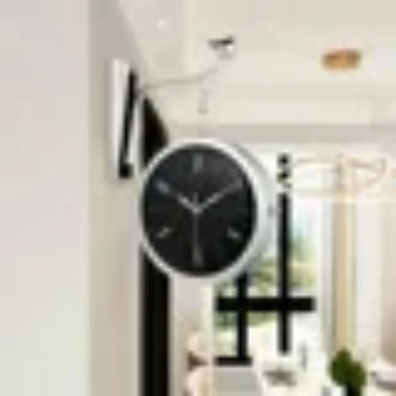 Большие креативные настенные часы в скандинавском стиле двусторонние