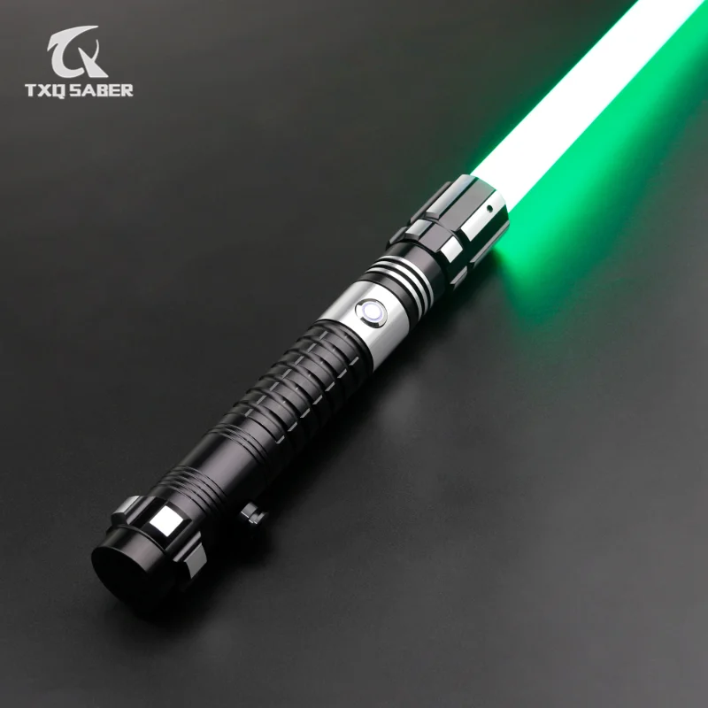 

TXQSABER 2022 New Dark Smooth Swing Lightsaber Metal Hilt 12 Colors Chaning 10 Soundfonts FOC Blaster Cosplay Jedi Laser Sword