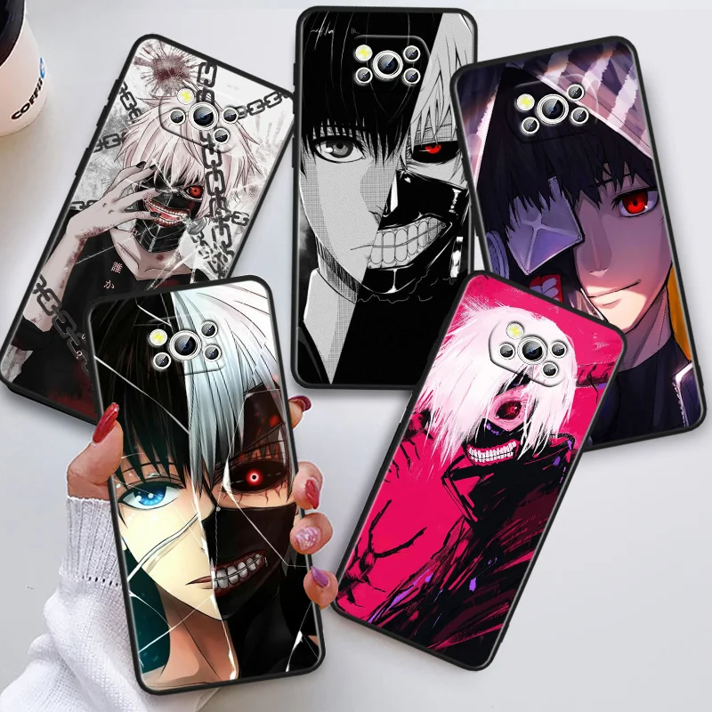 

Tokyo Ghoul Anime Phon Case For Xiaomi POCO C50 C40 C31 C3 M5S X4 M4 M3 F4 F3 GT F2 F1 X3 NFC X2 Pro Black Cover