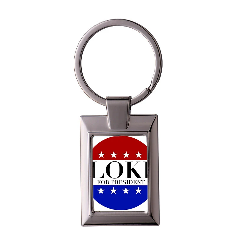 

Loki For President Original Artwork Desi Zeo Keychain Ring Jewelry Accessory Customize Fashion Heart Keyring