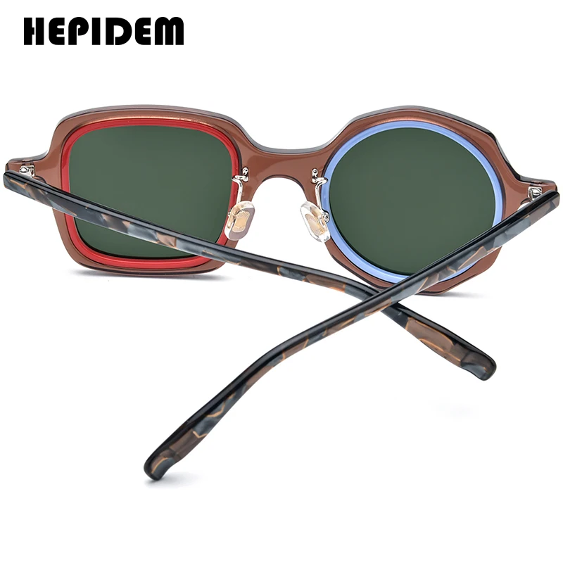 HEPIDEM ацетатные поляризационные солнцезащитные очки для мужчин модные роскошные