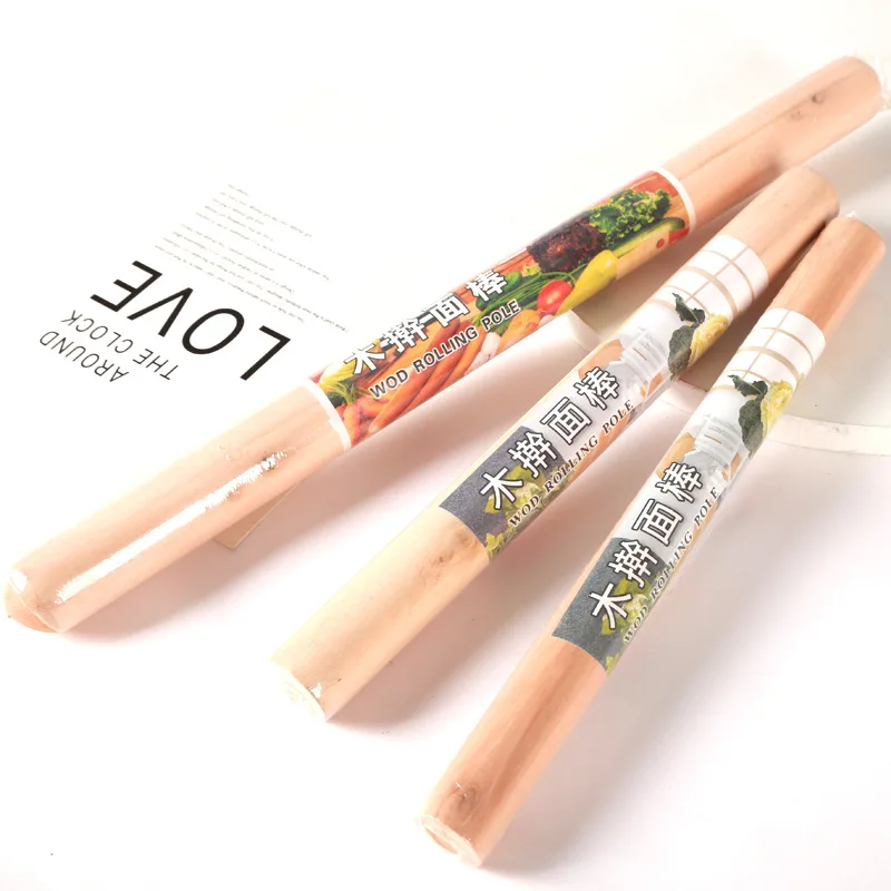 

28Cm Wooden Rolling Pin Home Kitchen Fondant Cake Cookie Baking Tools Dessert Decoration Dough Roller Cooking Accessories