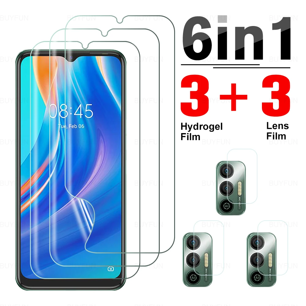 

6IN1 Screen Protector Camera Hydrogel Film For Tecno Spark 7 7Pro Pro Spark7 6Go 6 Go 2020 Pova2 Pova 2 Lens Protective Film KF6