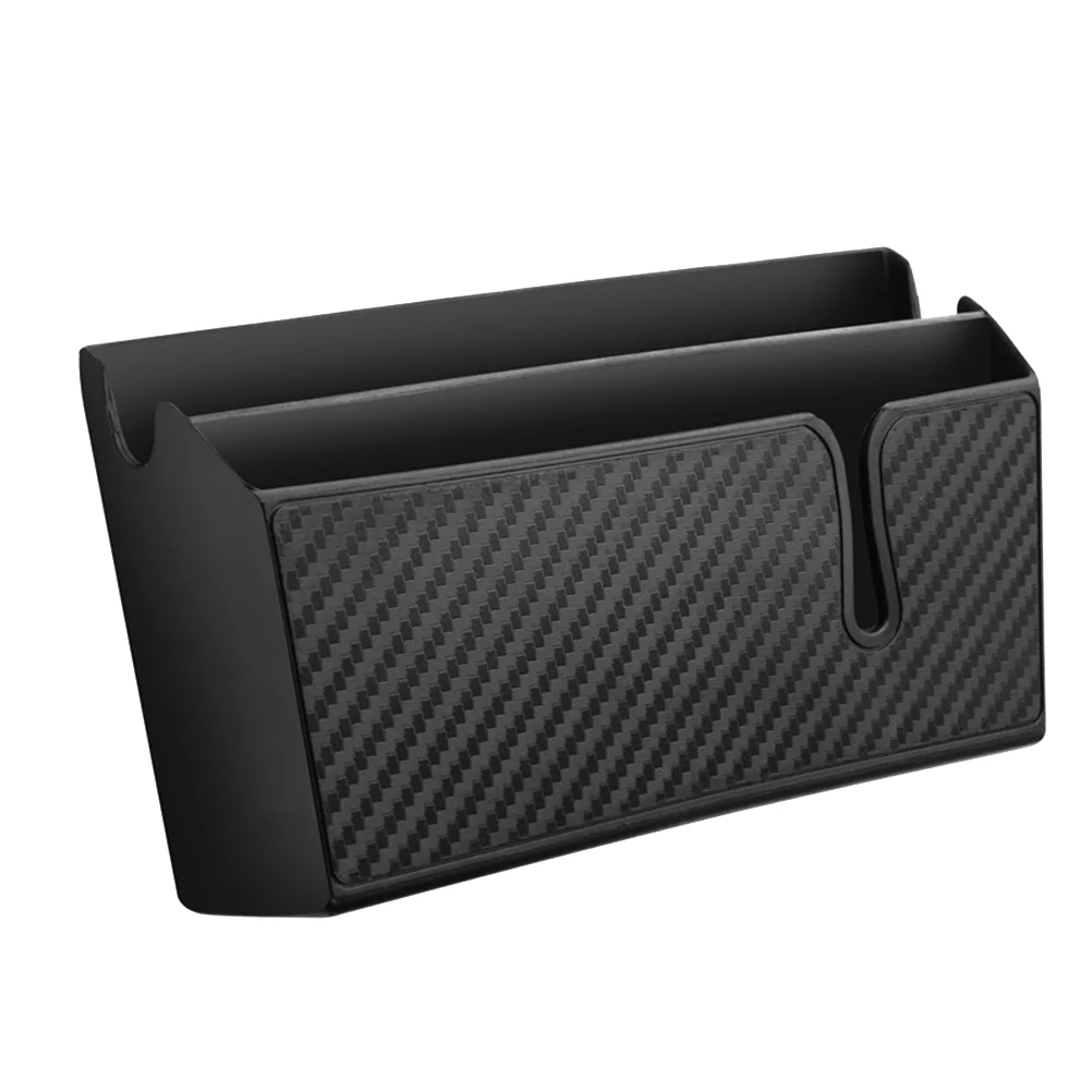 

Storage Box Car Organizer Self-adhesive Case Pocket Car Container - Size (Black)