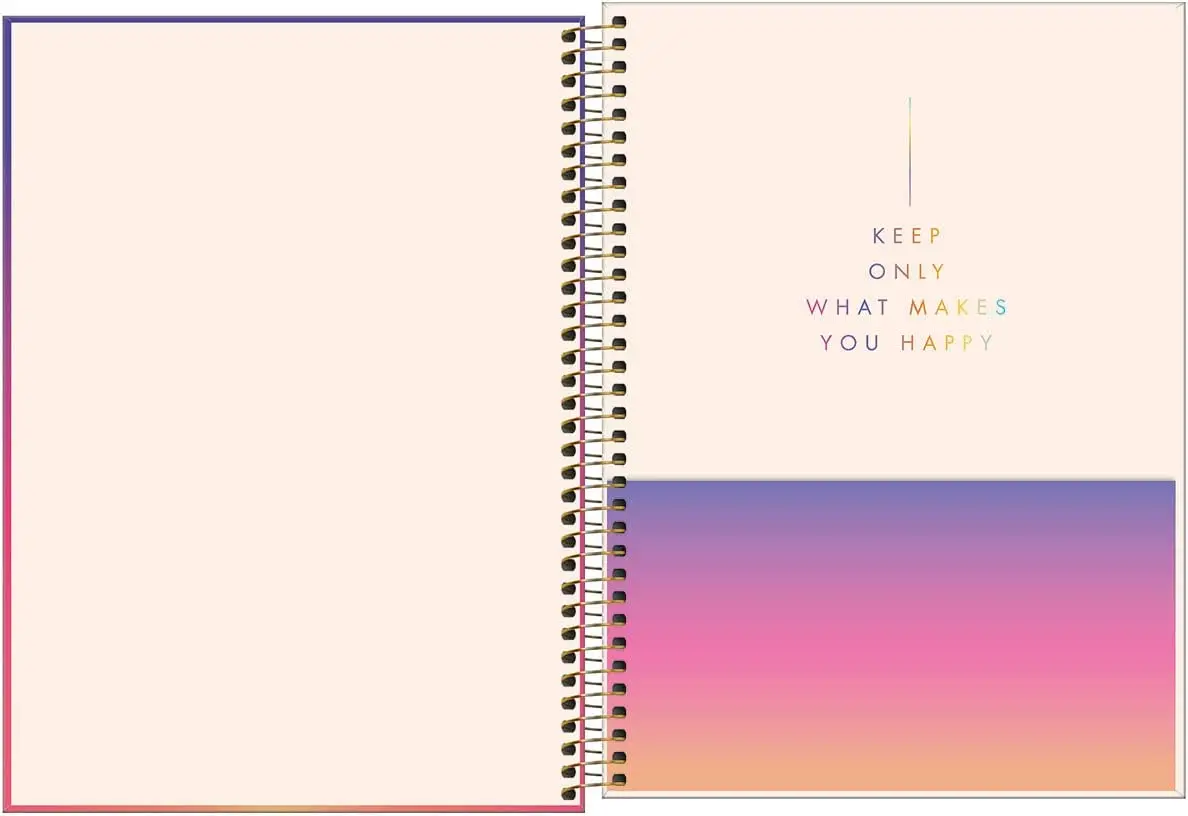 

Caderno Espiral Capa Dura Universitário 10 Matérias Great 160 Folhas - Roxo e Amarelo Degradê -