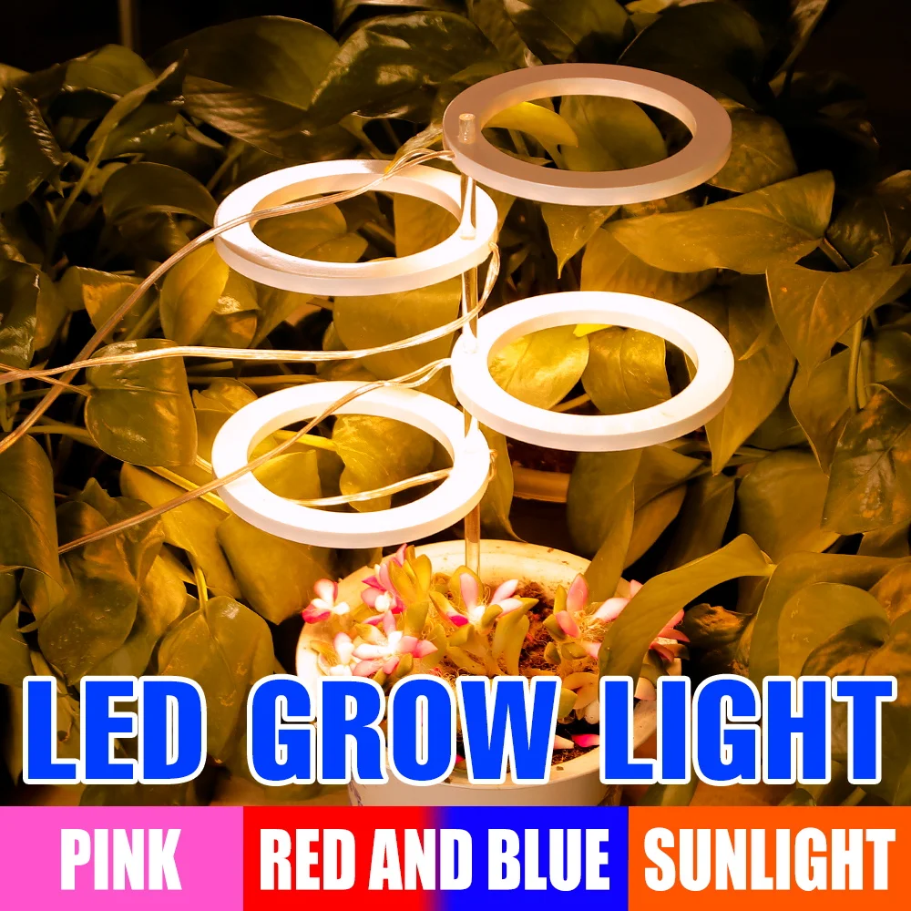 

USB Phytolamp Full Spectrum LED Plant Grow Lights Dimmable With Control UV Phyto Lamp For Plants Seedling Flower Seeds Growbox