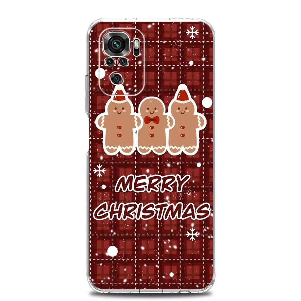 Рождественский чехол для телефона с Санта Клаусом Xiaomi Redmi Note 13 12 5G 9S 9 8 10 11 Pro Plus 4G 9T
