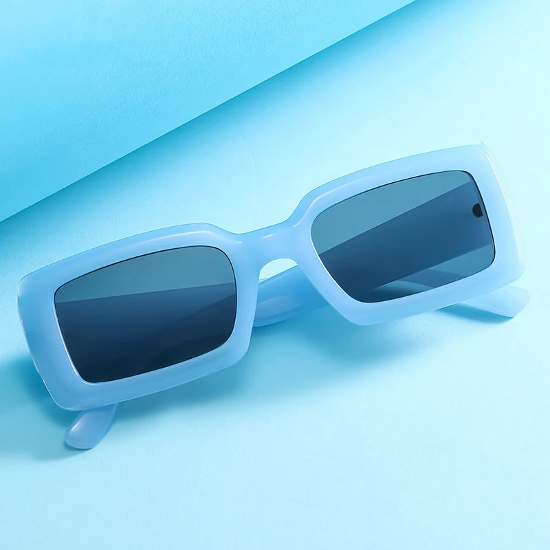 

Очки солнцезащитные женские квадратные, прямоугольные зеркальные солнечные очки в стиле ретро, брендовые дизайнерские