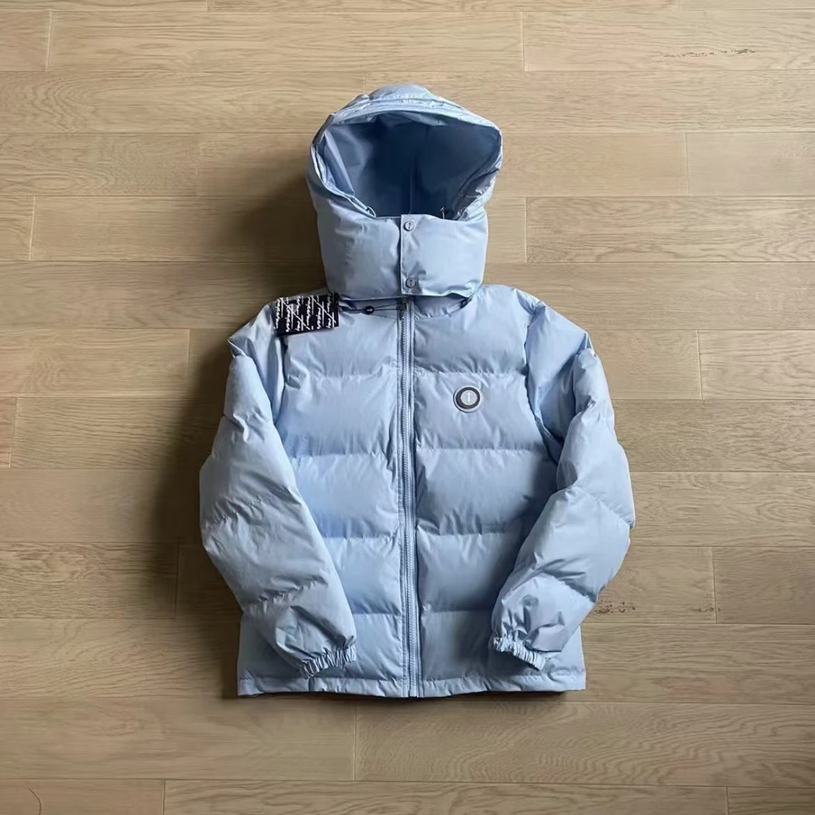 

Winter Men Trapstar Jacket Irongate Hooded Quilted Women Warm Vintage Short Jacket Top Quality Embroidered Lettering Coat