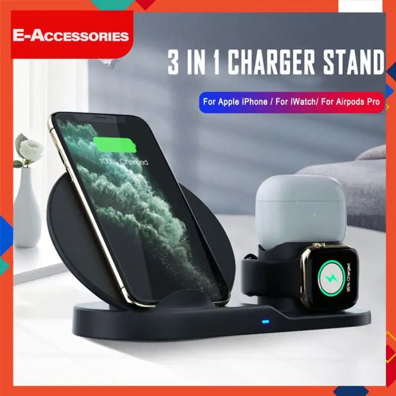 

Qi Wireless Charger Stand For iphone 11 X XS MAX XR Fast Charging Dock Station For Apple Watch 4 3 2 1 For Airpods Charging