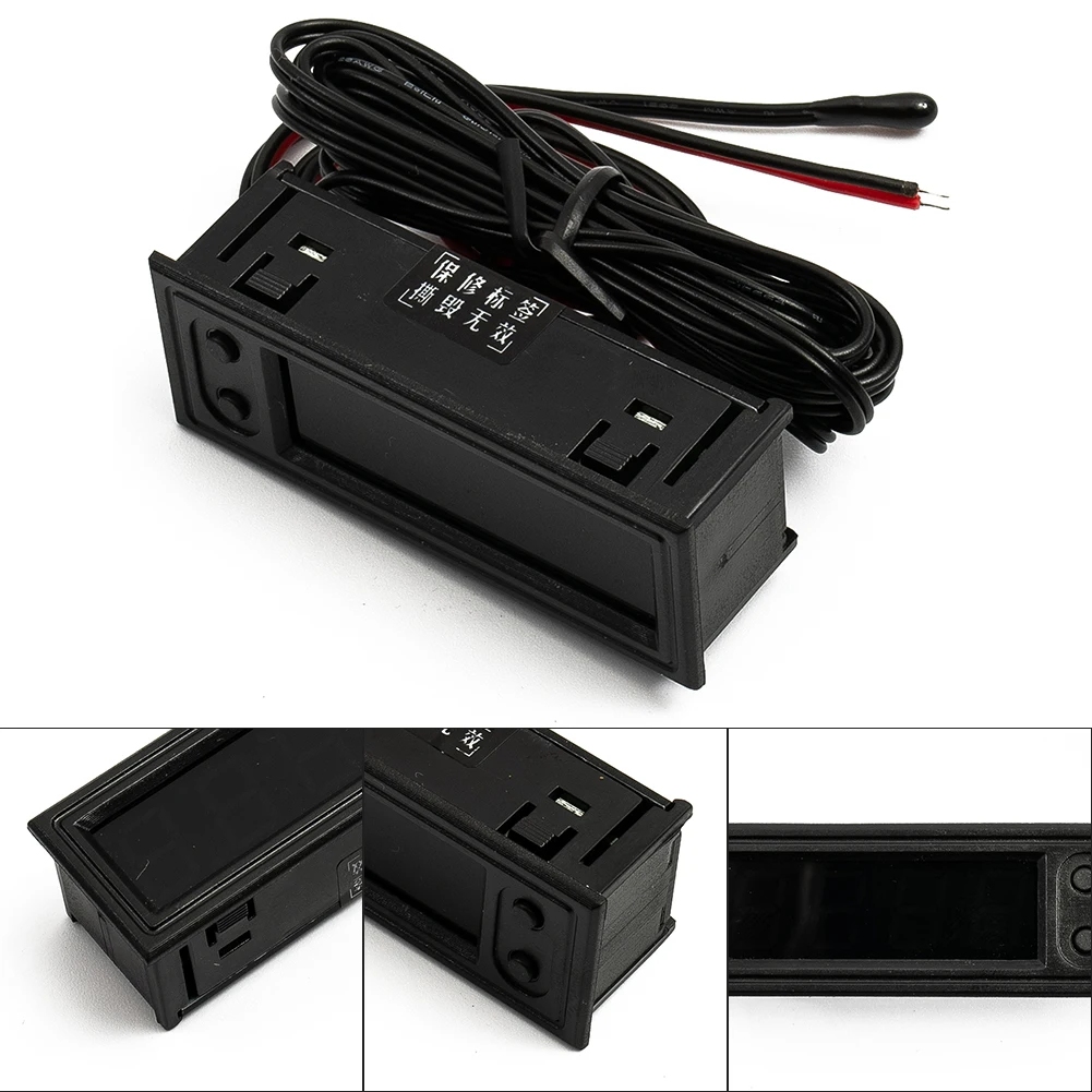 

Sale 3in1 Vehicle Thermometer Voltmeter Clock LED Digital Voltage Panel Meter Red Blue Green For 12V Car Accessories