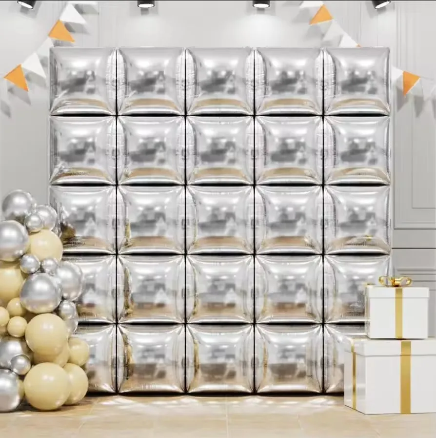 

25 шт. розовых квадратных фольгированных шаров Mtrong Te