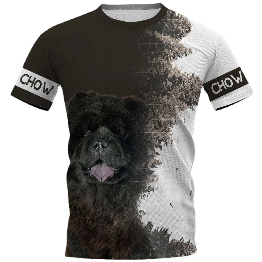 

CLOOCL Chow Chow T-shirts 3D Graphic Animal Dog Printed Tees Fashion Funny Pets Pullovers Casual Sportswear Men T-shirt