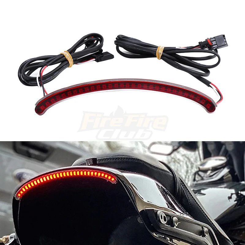 

Motorcycle Rear Fender LED Taillight Turn Signal Assembly Running Light For Harley Softail Fat Bob FXFBS 114 FXFB 107 2018-up