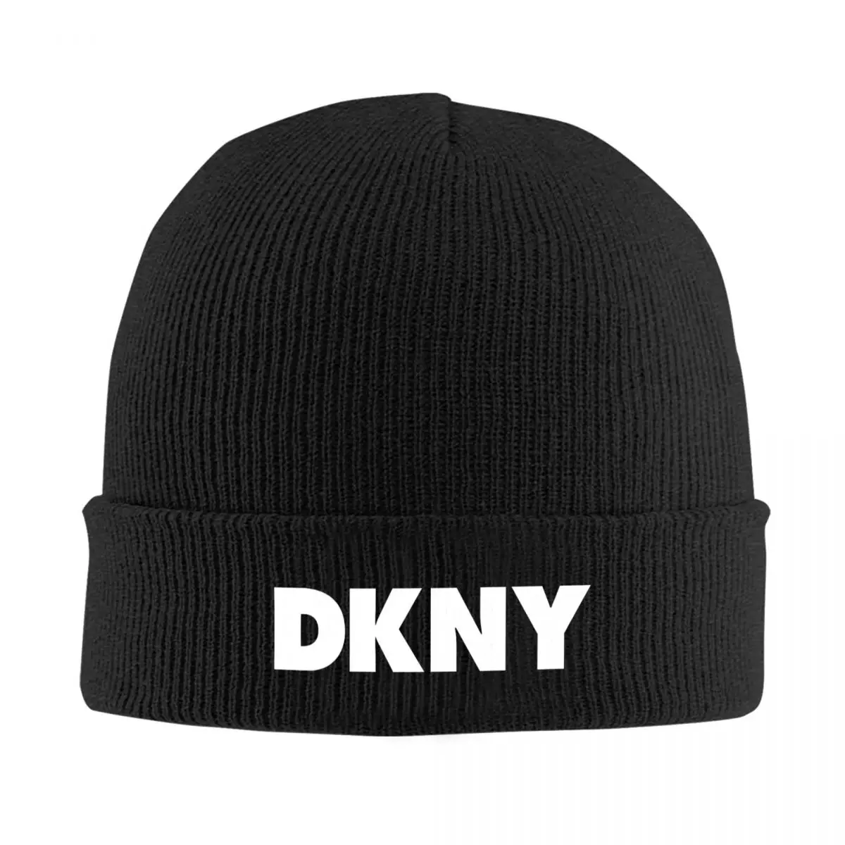 DKNY Акриловая зимняя шапка-бини с эластичной посадкой теплая и мягкая шапка