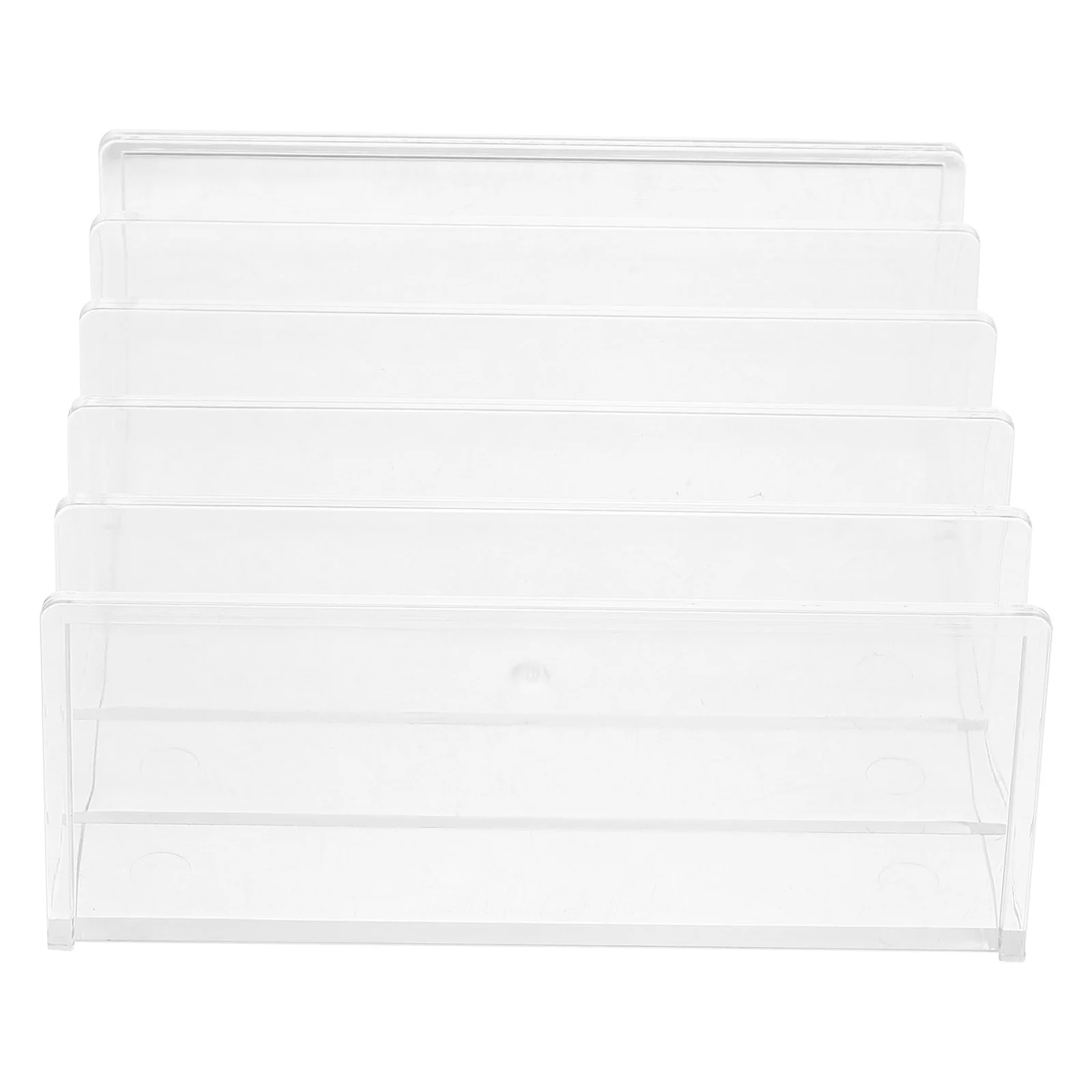 

Storage Box Acrylic File Holder Office Bathroom Decorations Book Stopper Shelves