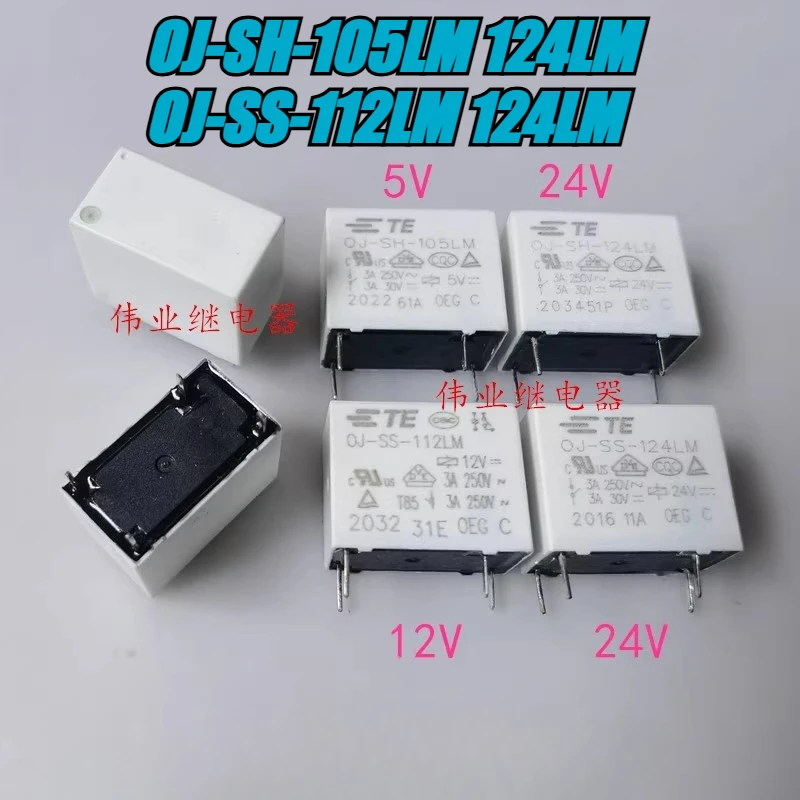

Реле OJ-SH-105LM 124LM OJ-SS-112LM 124LM 4 контакта 3A