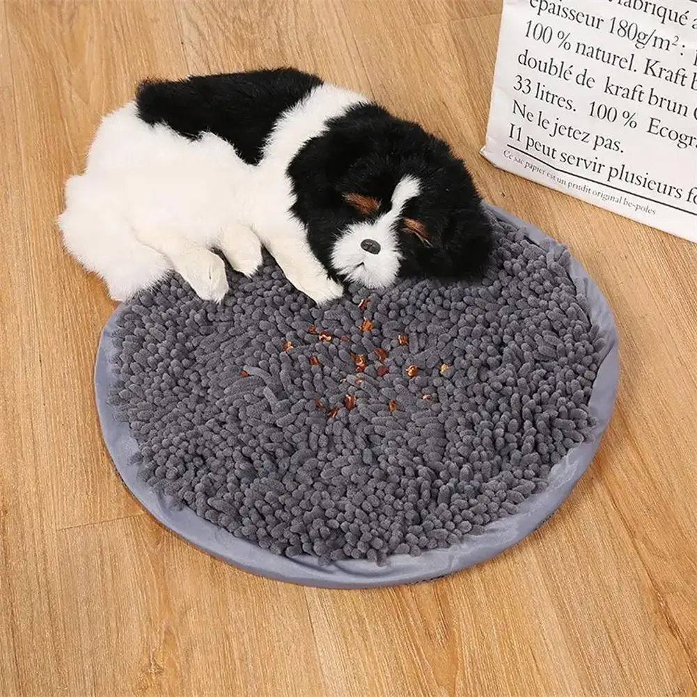 

16inch Soft Chenille Pet Snuffle Mat Washable Dog Training Pad Puppy Eating Digestion Smell Speed Down Facilitate Toys C5h8