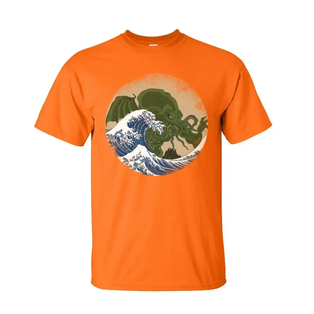 Футболки Cthulhu с принтом для взрослых новинка 2020 футболка Lovecraft коротким рукавом и