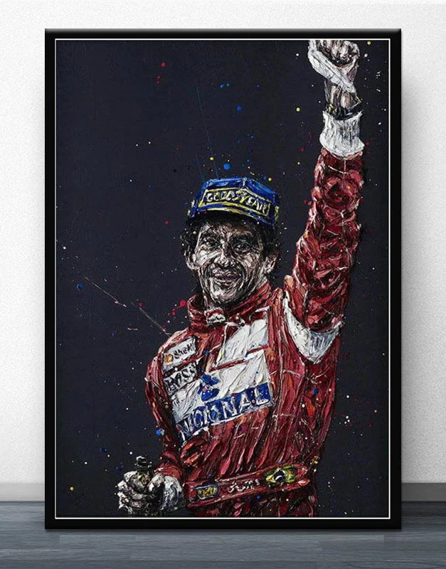 

Elton Senna F1 Formula Car posters and prints Canvas Painting Vintage Poster Decorative Home Decor Cuadro Decorativo