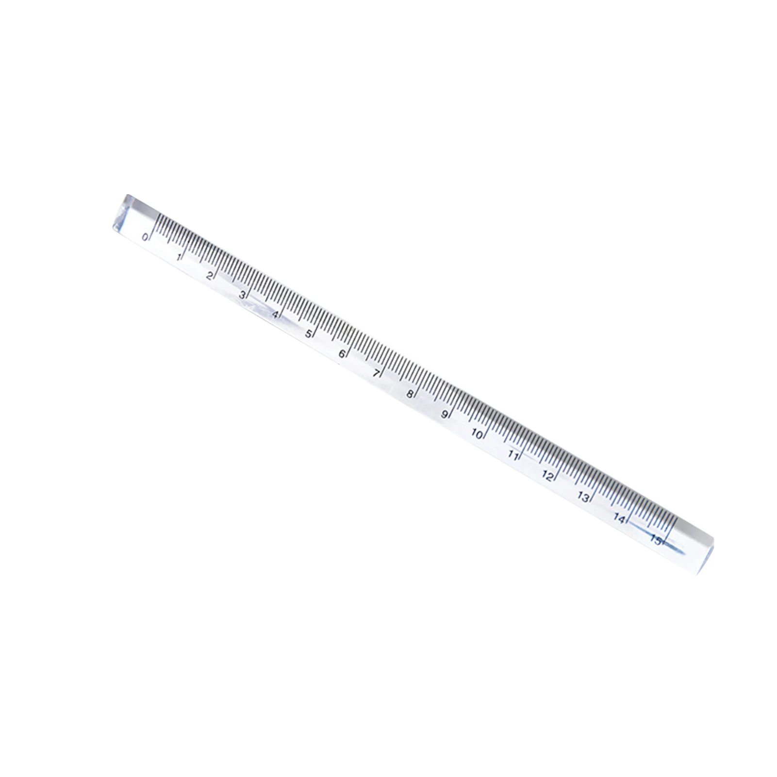 

15cm Transparent Straight Ruler Students Stationery Simple Triangular Rulers Kids Scale On Both Sides Acrylic Measuring Tools