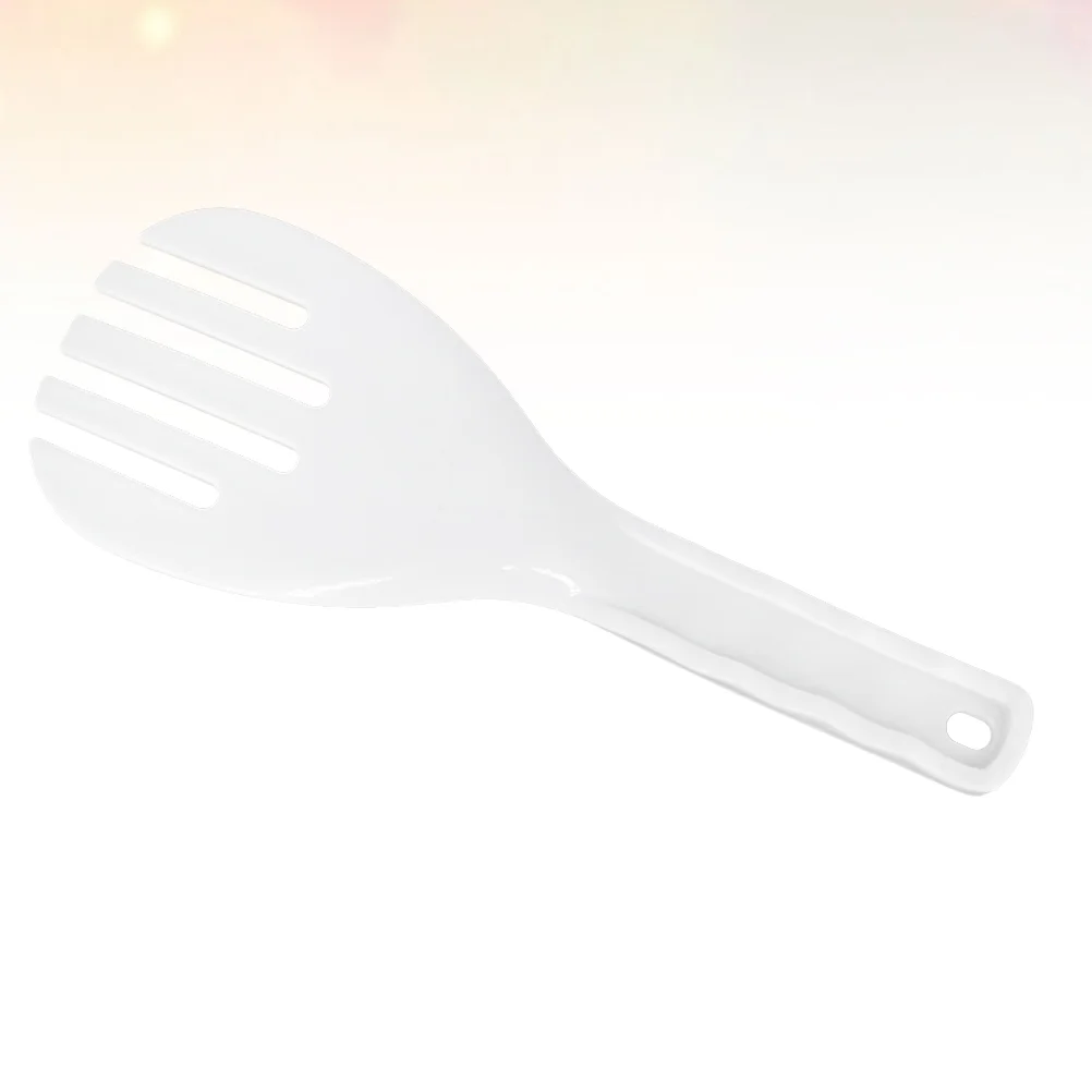 

2pcs Spoon Rice Paddle White Rice Spoon Non Stick Spatula Utensil Spatula