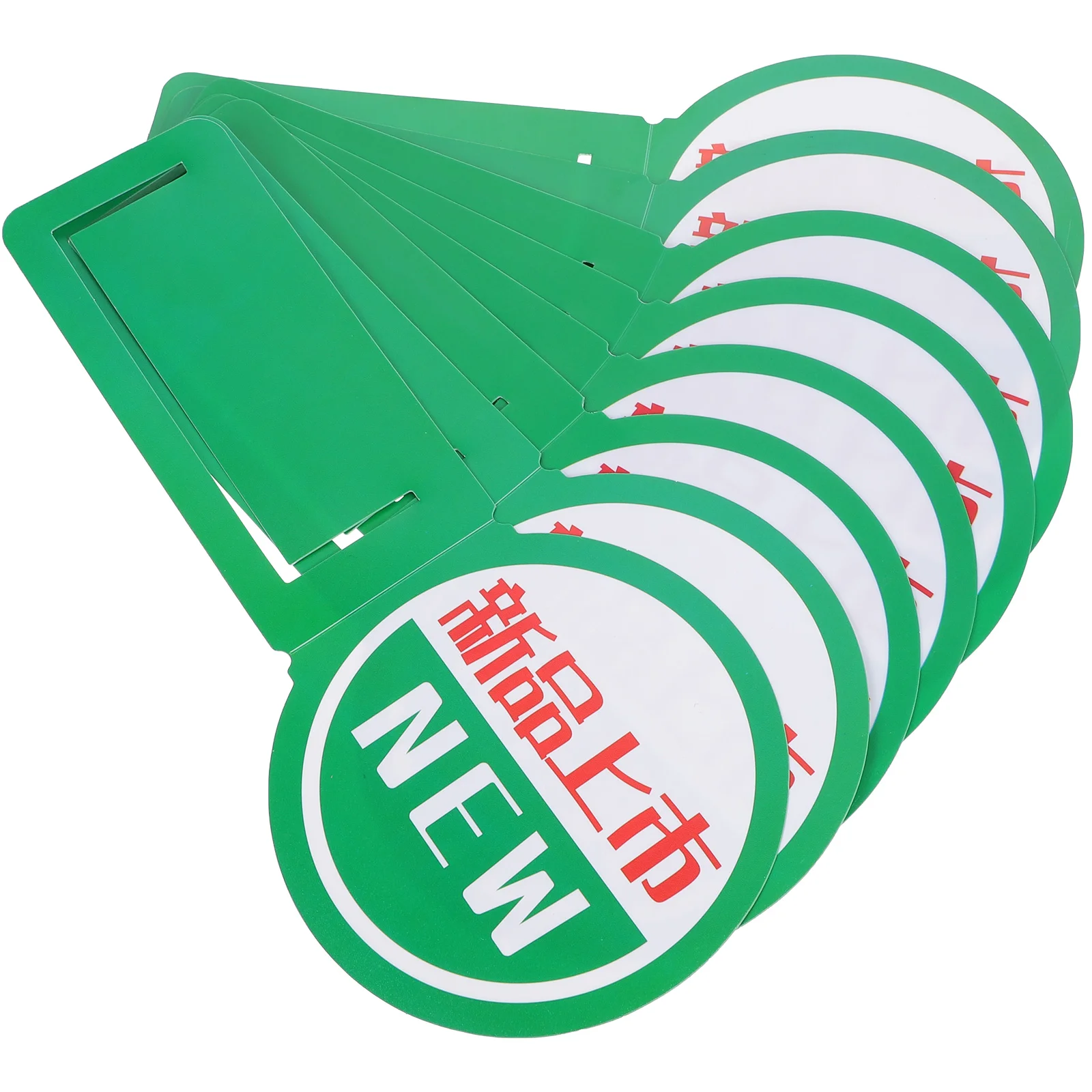 

8 Pcs Card Advertising Sales Label Cards Bending Retail Store Tags Practical PVC Sign Signs Market Shelf Price display