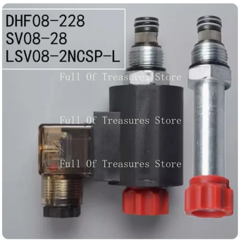 Для Válvula direcional do cartucho hidráulico eletromagnético tipo retorno corte 2 DHF08-228 SV08-28 SV08-2NCSP-L