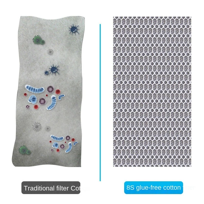 Фильтр для аквариума хлопковый фильтр очистки воды с активированным углем