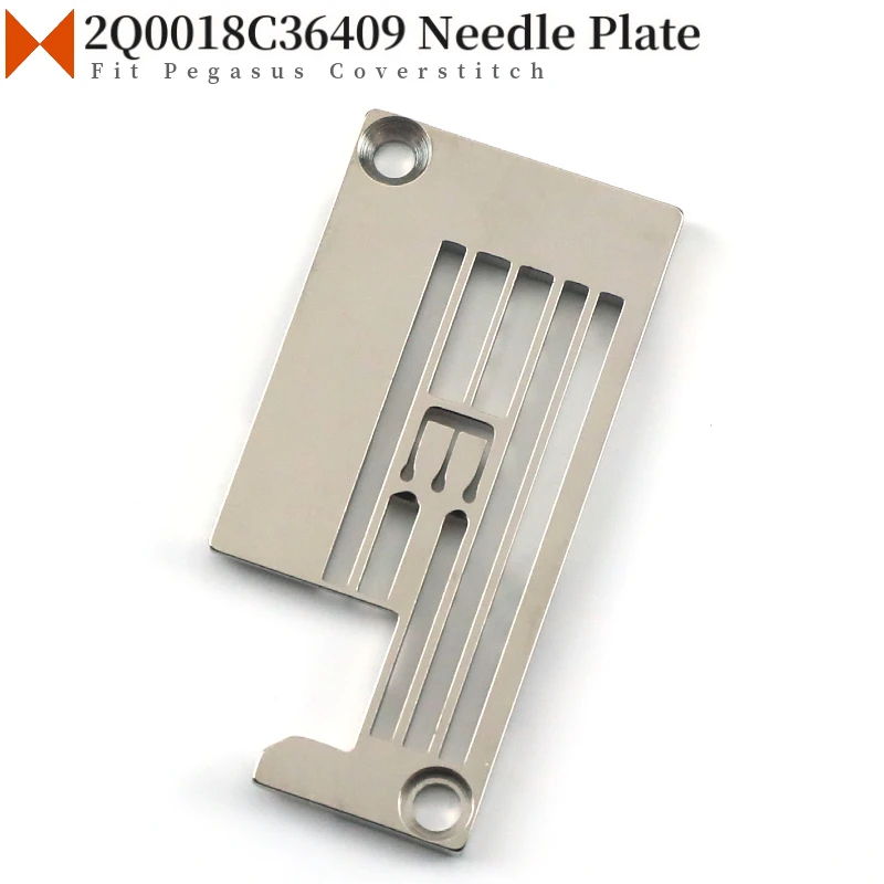 Игольчатая пластина 2Q0018C36409 для швейной машины Pegasus W1600 / W3600 левого типа Covestitch, детали для швейной машины, Подлинная качественная горловина