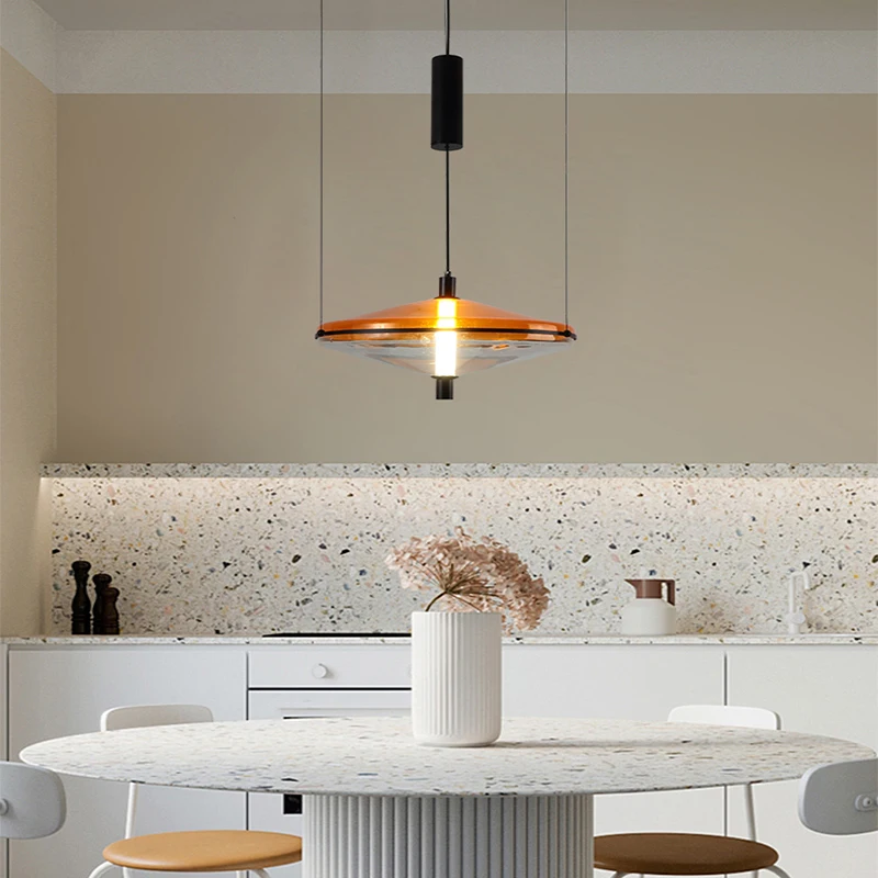 Новый стиль люстра для гостиной столовой простой скандинавский цвет с летающей