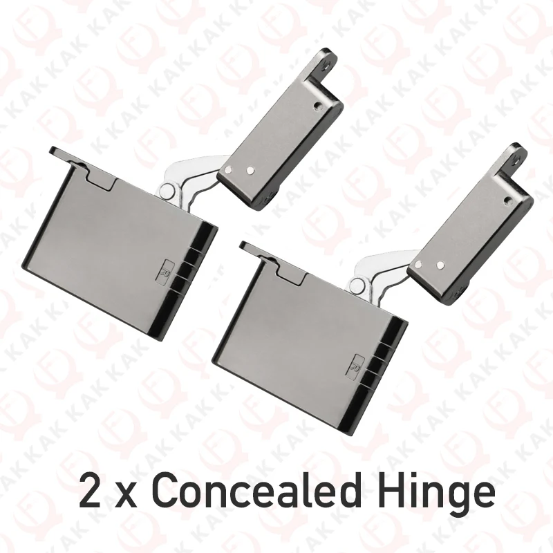 KAK 2 шт. скрытая петля 25 кг мягкая закрывающаяся петля для шкафа 105 градусов мягкое открытие алюминиевая рама дверная петля деревянная дверная фурнитура