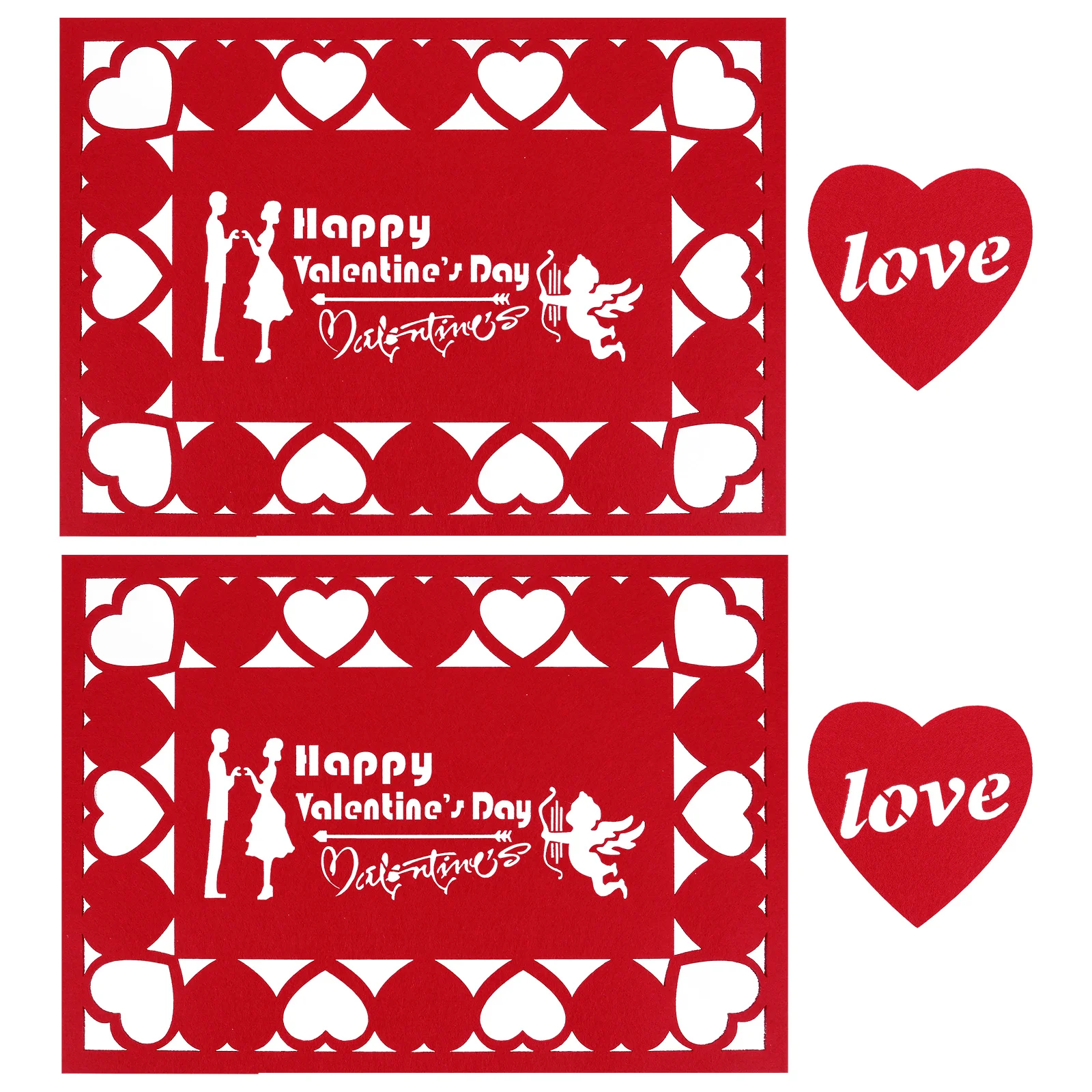 

4pcs Placemats Decorative Practical Table Mat Dish Mat Coasters for Dining Table