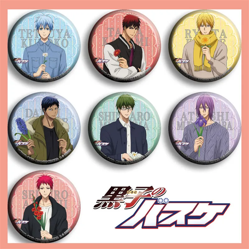 

Kuroko No Basket Akashi Seijuro Backpack Accessories Kise Ryouta Anime Figure Brooch Badge Japanese Anime Periphery Accessories