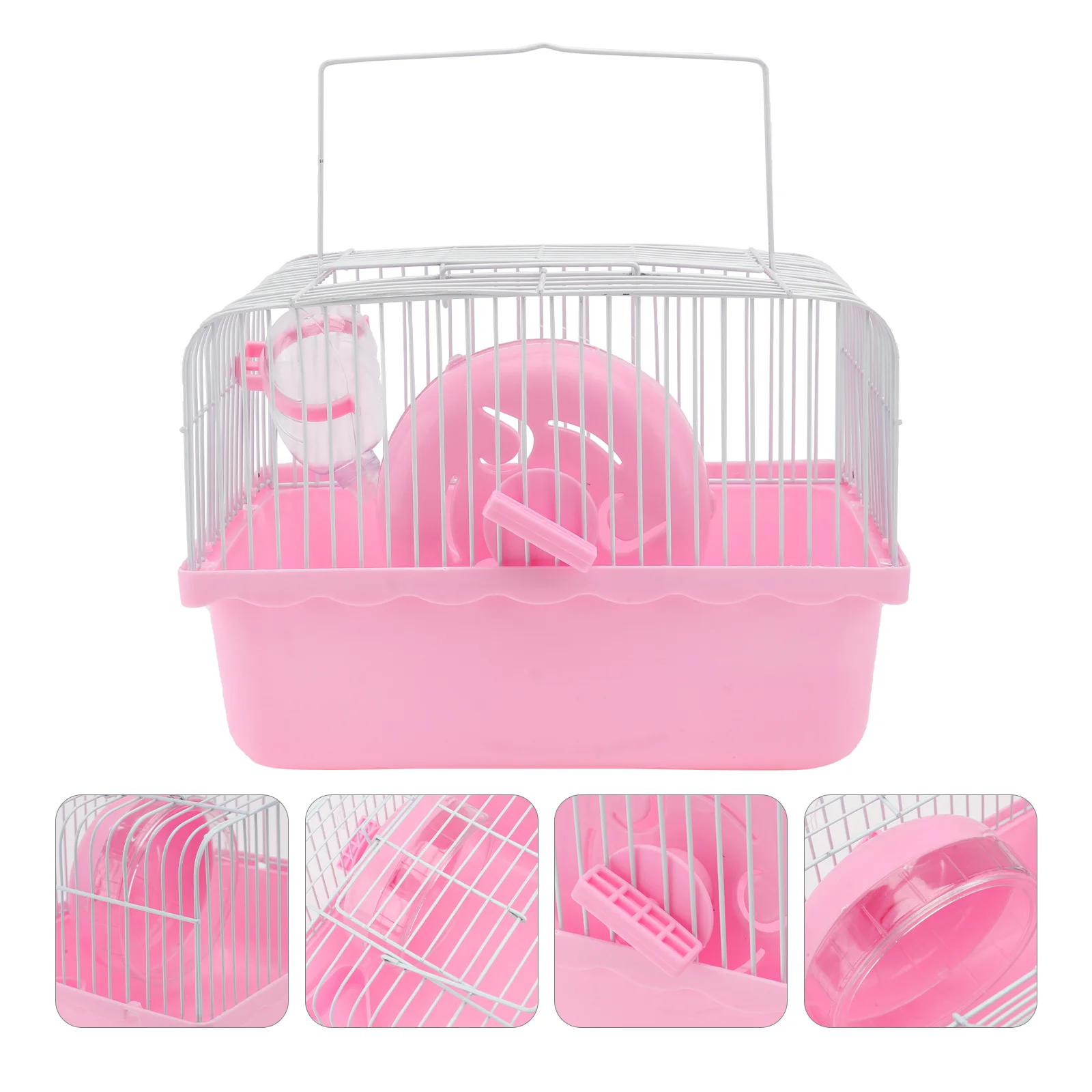 

Cage Travel Hamster Pet Carrierguineasmall Carry Wheel Dwarf Housechinchilla Accessories Animals