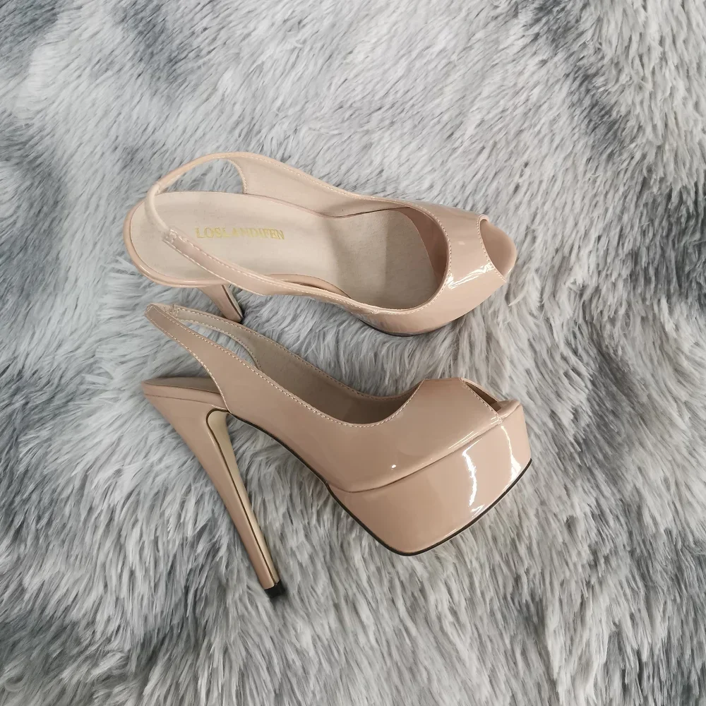 Большой размер 44 женские туфли-лодочки на шпильке пикантные сандалии-гладиаторы