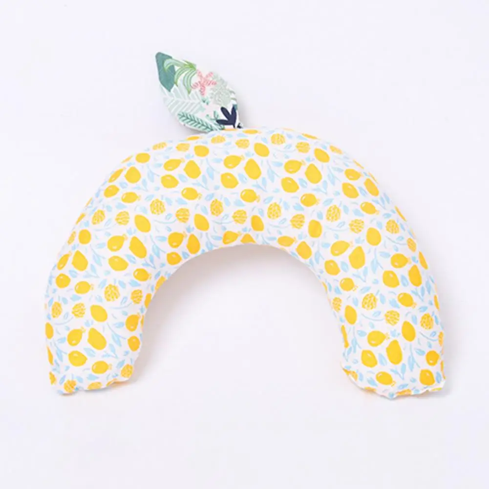 

Cat Pillow Lovely No Shedding Pet Headrest Cartoon Printing Cat Headrest Cherry Peach Cat Headrest Pet Supply