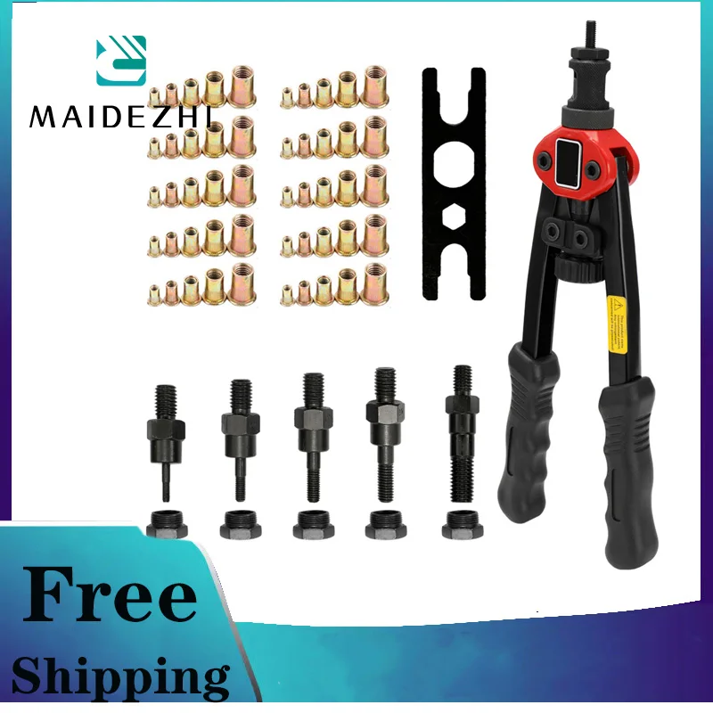 

Hand Threaded Rivet Nuts Guns, Riveter of Sleeve Nuts Rivnut Tool For Auto M3/M4/M5/M6/M8 Hand Riveter BT-606 Manual Rivet Tools