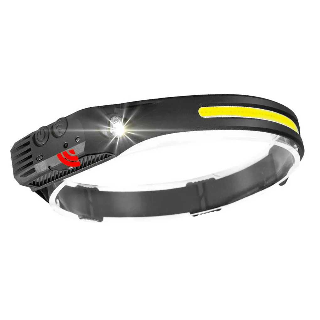 

1/2/3 Headlight Detachable IPX4 Waterproof COB XPE 4 Gear Adjustable Touch Control 200lm 3w Fishing Camping Headlamp