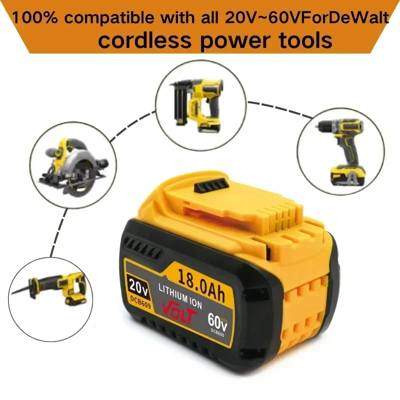 Аккумулятор для Dewalt FLEXVOLT 20 В/60 В MAX